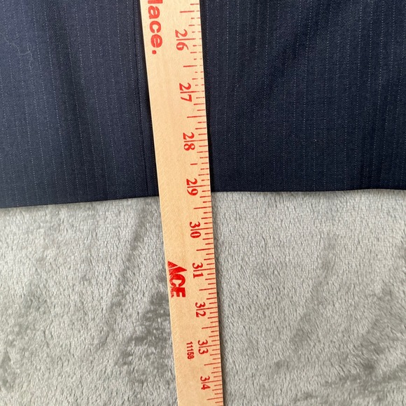 JOS A BANK 1905 Mens 39 Regular Navy Pinstripe Wool Blend Suit Jacket Blazer - Picture 12 of 13